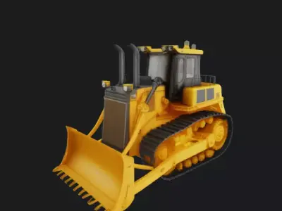 Bulldozer 3D Model 3D model