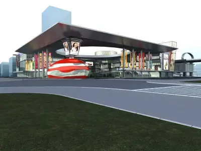 Commercial Building 3D model 62