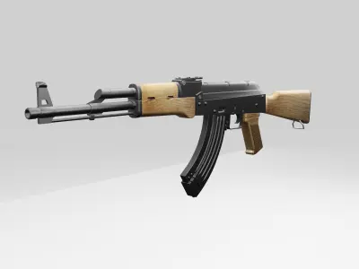 AK 47 3D model 4