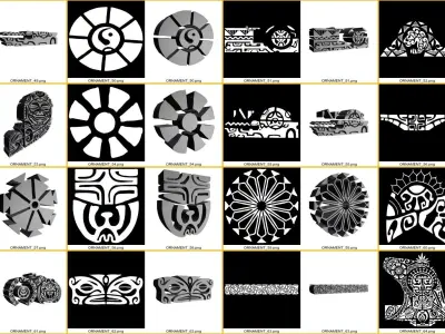 POLINESIA ORNAMENTS part 1 3D model
