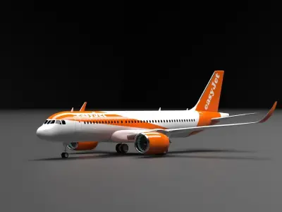 Airbus A320 NEO  EasyJet Livery 3D model