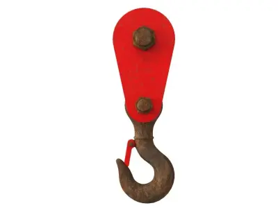 Crane hook 3D model by ecati