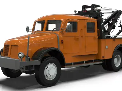 Tatra 141 Heavy Hauler with Holmes 850 Wrecker System 3D print model