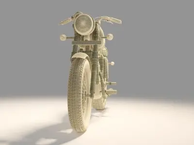Jawa Forty two  Bike 3D model 3D model