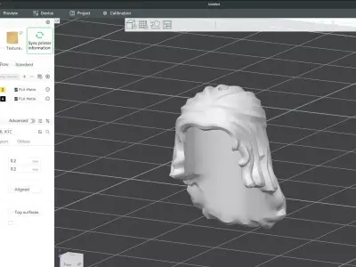 Custom3Dprint Minifigure Accessory - Minifigure Hair S2 - 120 3D print model