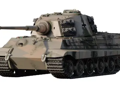 Tiger 2 tank 3D model