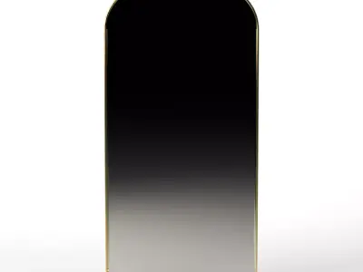 Streamline Wide Arch Floor Mirror Antique Brass Low-poly 3D model