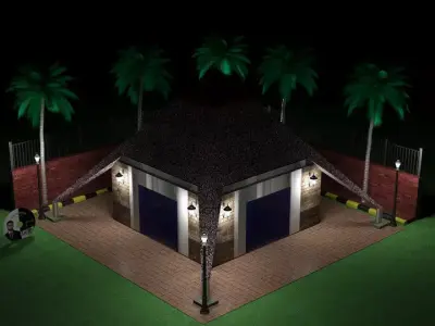 3D Pyramid Shop Free 3D model