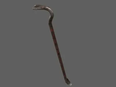 Old Crowbar Low-poly 3D model