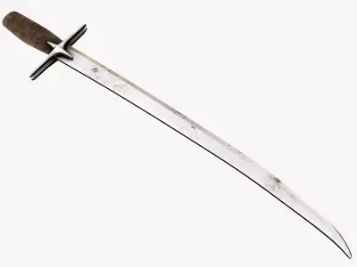 Medieval weapons Low-poly 3D model 11