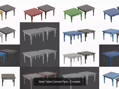 Steel Table Colored Pack