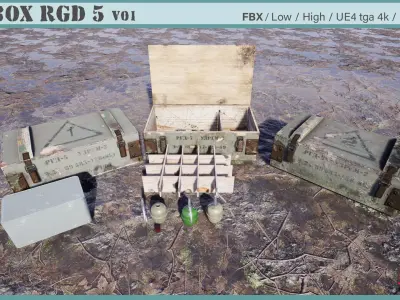 Kit Box Rgd 5  Low-poly 3D model