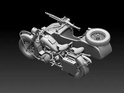 r75 motorcycle 3D print model