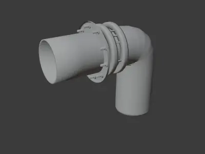 Sewage Pipe Outlet Free low-poly 3D model