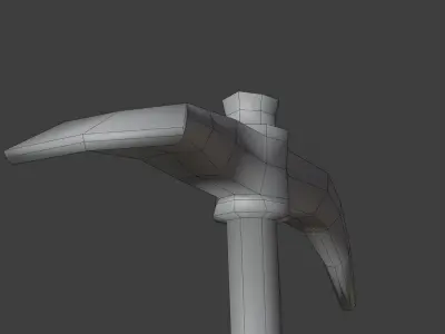 Iron Pickaxe - Hand Painted 3D model