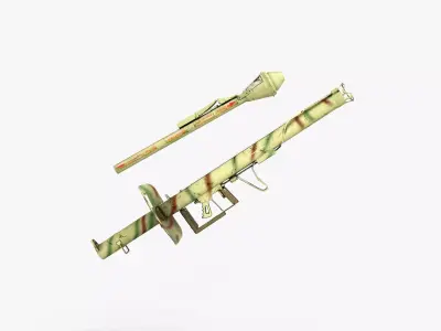 Panzerfaust WW2 Low-poly 3D model