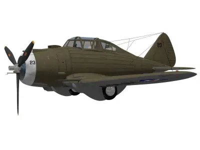 Seversky p-35 3D model purchase