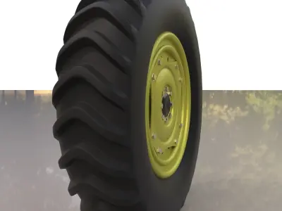 Tractor tyre 3D model purchase