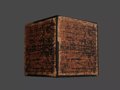 Old Box Prop - High-poly Free 3D model