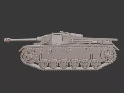 StuG IV Tank 3D Printable  3D print model