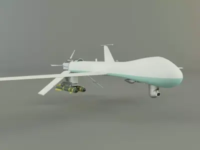 predator unmanned aerial vehicle 3D model