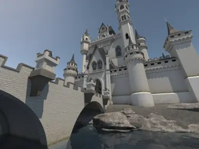 Medieval Castle 3D model 18
