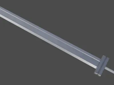 Guts Sword from Berserk Low-poly 3D model
