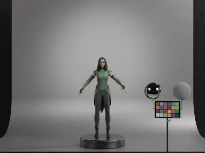 Mantis Low-poly 3D model