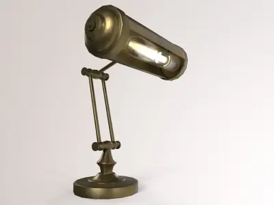 1930  Desk lamp Low-poly 3D model