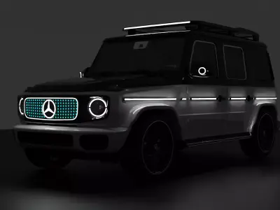 mercedes Free low-poly 3D model
