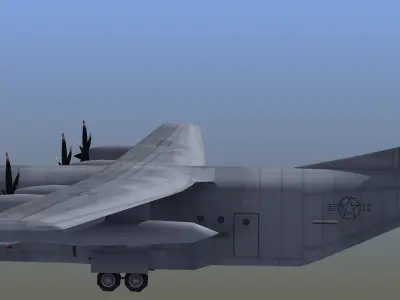 C130 Transport Aircraft 3D model