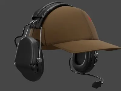 Z TAC Headset Military headphone 3D model