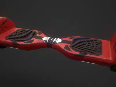 Hoverboard - Deadpool Themed Texture - Marvel 3D model
