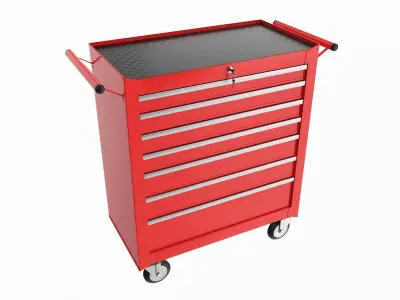 Toolbox cabinet trolley cart 3D model