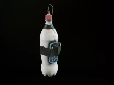 Improvised explosive device Low-poly 3D model