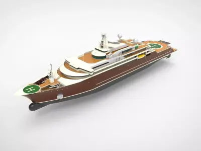 Lurssen Super Yacht  3D model