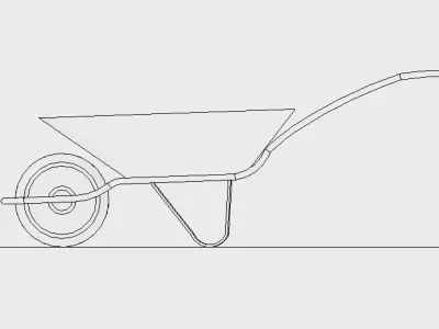 wheelbarrow 3D model purchase