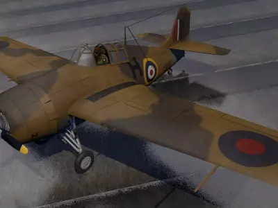 Grumman Martlet Mk-2 - RN 3D model