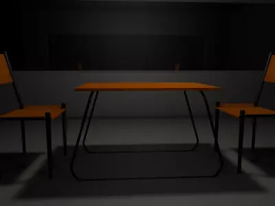 Interrogation Room 3D model purchase