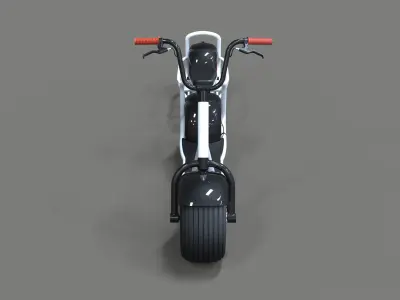 Scrooser with one wheeled trailer concept 3D model