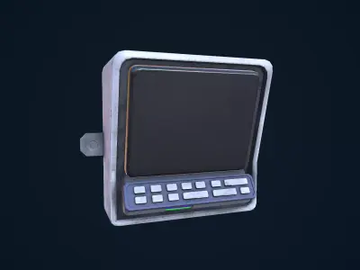 Terminal Panel Low-poly 3D model