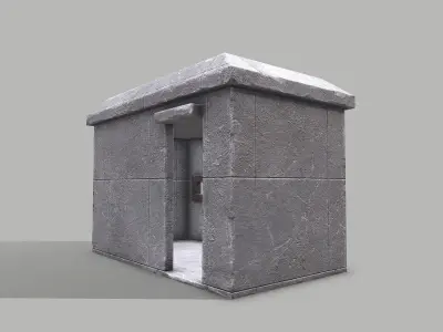 Military Bunker 2 Low-poly 3D model
