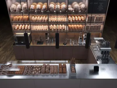 Bakery cafe 3D model