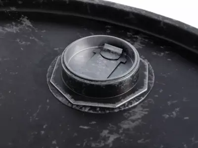 Steel Barrel - Black - Dirty 3D model