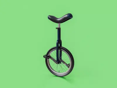 Unicycle - 20 inches - 50 cm 3D model