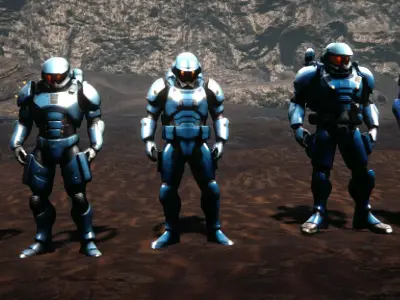 Scifi Soldiers Pack RTS - Special Ops Low-poly 3D model