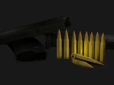 M16A3 ar - rifle Low-poly 3D model purchase