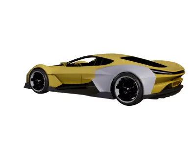 Concept Premium Hyper Vehicle Futuristic Ultra Performance 02 3D model