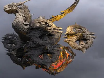 Dragon City chariot 8  3D model