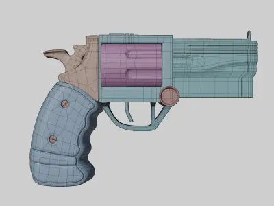 Rugged Revolver Free 3D model